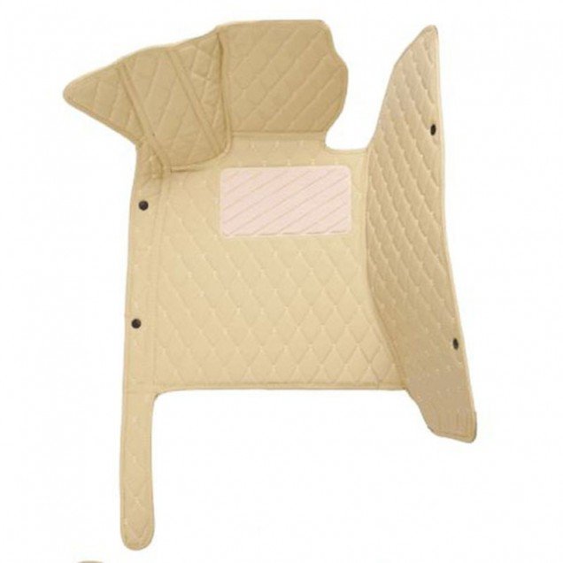 Shop Beige Luxury Leather Diamond Car Floor Mats UK Shop Beige Luxury Leather Diamond Car Floor Mats UK
