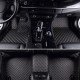 Shop Black and Beige Stitching Luxury Leather Diamond Car Floor Mats UK Shop Black and Beige Stitching Luxury Leather Diamond Car Floor Mats UK