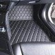 Shop Black and Beige Stitching Luxury Leather Diamond Car Floor Mats UK Shop Black and Beige Stitching Luxury Leather Diamond Car Floor Mats UK