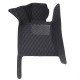Shop Black and Black Stitching Luxury Leather Diamond Car Mats UK Shop Black and Black Stitching Luxury Leather Diamond Car Mats UK