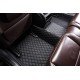Shop Black and Black Stitching Luxury Leather Diamond Car Floor Mats UK Shop Black and Black Stitching Luxury Leather Diamond Car Floor Mats UK