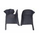 Shop Black and Blue Stitching Luxury Leather Diamond Car Floor Mats UK Shop Black and Blue Stitching Luxury Leather Diamond Car Floor Mats UK