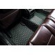 Shop Black and Green Stitching Luxury Leather Diamond Car Floor Mats UK Shop Black and Green Stitching Luxury Leather Diamond Car Floor Mats UK