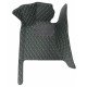 Shop Black and Green Stitching Luxury Leather Diamond Car Floor Mats UK Shop Black and Green Stitching Luxury Leather Diamond Car Floor Mats UK