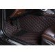 Shop Black and Red Stitching Luxury Leather Diamond Car Floor Mats UK Shop Black and Red Stitching Luxury Leather Diamond Car Floor Mats UK