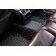 Shop Black and White Stitching Luxury Leather Diamond Car Floor Mats UK Shop Black and White Stitching Luxury Leather Diamond Car Floor Mats UK