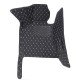 Shop Black and White Stitching Luxury Leather Diamond Car Floor Mats UK Shop Black and White Stitching Luxury Leather Diamond Car Floor Mats UK