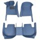Shop Blue Luxury Leather Diamond Car Floor Mats UK Shop Blue Luxury Leather Diamond Car Floor Mats UK
