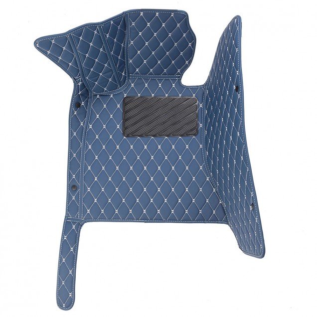 Shop Blue Luxury Leather Diamond Car Floor Mats UK Shop Blue Luxury Leather Diamond Car Floor Mats UK