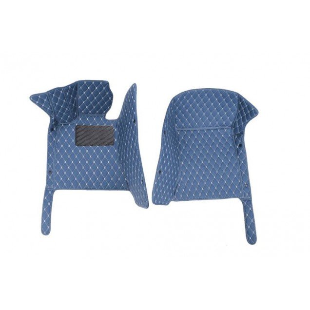 Shop Blue Luxury Leather Diamond Car Floor Mats UK Shop Blue Luxury Leather Diamond Car Floor Mats UK