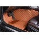Shop Brown Luxury Leather Diamond Car Floor Mats UK Shop Brown Luxury Leather Diamond Car Floor Mats UK