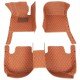 Shop Brown Luxury Leather Diamond Car Floor Mats UK Shop Brown Luxury Leather Diamond Car Floor Mats UK