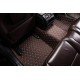 Shop Dark Brown Luxury Leather Diamond Car Floor Mats UK Shop Dark Brown Luxury Leather Diamond Car Floor Mats UK