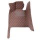 Shop Dark Brown Luxury Leather Diamond Car Floor Mats UK Shop Dark Brown Luxury Leather Diamond Car Floor Mats UK