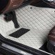 Shop Grey Luxury Leather Diamond Car Floor Mats UK Shop Grey Luxury Leather Diamond Car Floor Mats UK