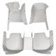 Shop Grey Luxury Leather Diamond Car Floor Mats UK Shop Grey Luxury Leather Diamond Car Floor Mats UK