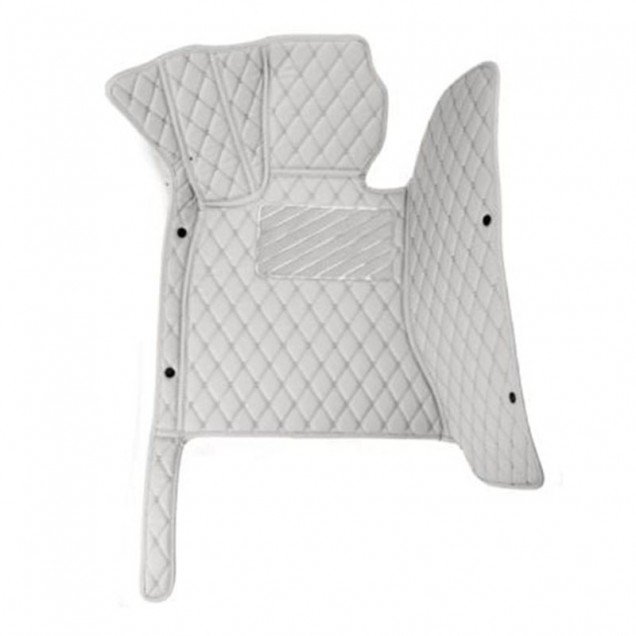 Shop Grey Luxury Leather Diamond Car Floor Mats UK Shop Grey Luxury Leather Diamond Car Floor Mats UK