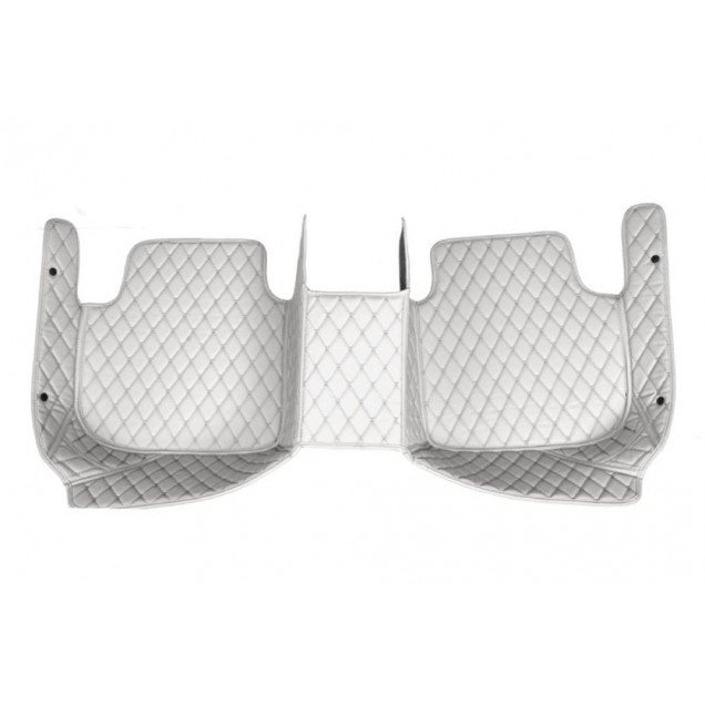 Shop Grey Luxury Leather Diamond Car Floor Mats UK Shop Grey Luxury Leather Diamond Car Floor Mats UK