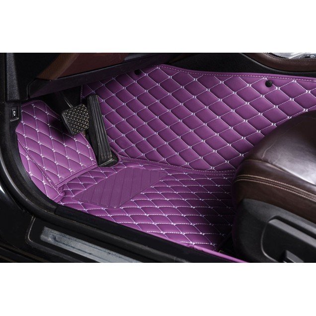 Shop Purple Luxury Leather Diamond Car Floor Mats UK Shop Purple Luxury Leather Diamond Car Floor Mats UK