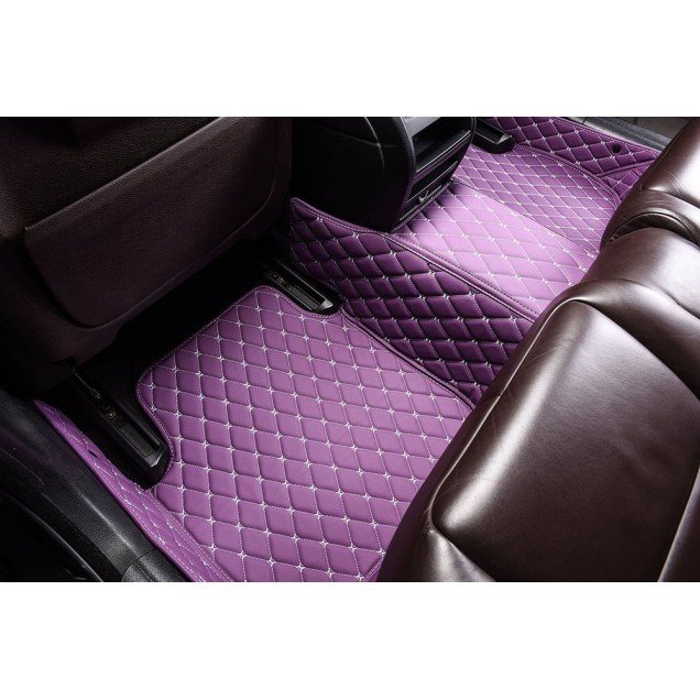 Shop Purple Luxury Leather Diamond Car Floor Mats UK Shop Purple Luxury Leather Diamond Car Floor Mats UK