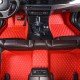Shop Red Luxury Leather Diamond Car Floor Mats UK Shop Red Luxury Leather Diamond Car Floor Mats UK