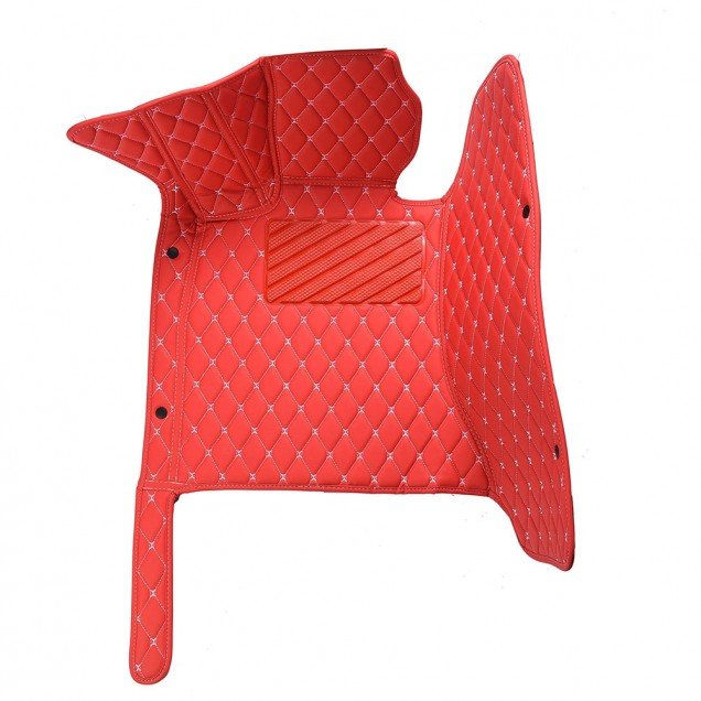 Shop Red Luxury Leather Diamond Car Floor Mats UK Shop Red Luxury Leather Diamond Car Floor Mats UK