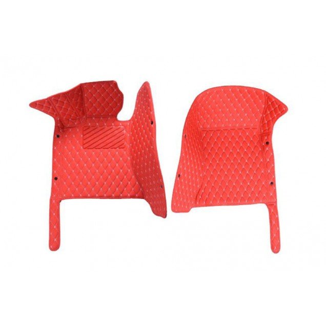 Shop Red Luxury Leather Diamond Car Floor Mats UK Shop Red Luxury Leather Diamond Car Floor Mats UK