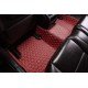 Shop Wine Red Luxury Leather Diamond Car Floor Mats UK Shop Wine Red Luxury Leather Diamond Car Floor Mats UK