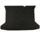 Shop Black and White Stitching Luxury Leather Diamond Trunk Base Mats UK Shop Black and White Stitching Luxury Leather Diamond Trunk Base Mats UK