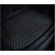 Shop Black and White Stitching Luxury Leather Diamond Trunk Base Mats UK Shop Black and White Stitching Luxury Leather Diamond Trunk Base Mats UK