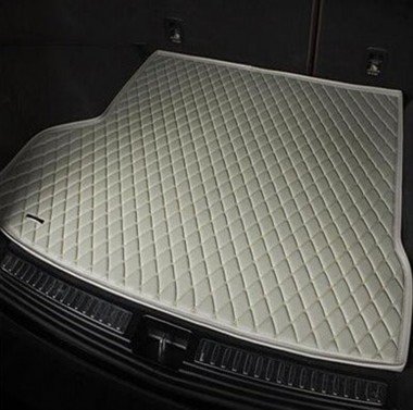 Shop Grey Luxury Leather Diamond Trunk Base Mats UK