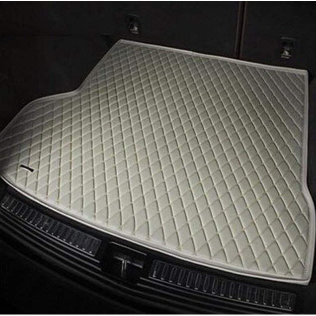 Shop Grey Luxury Leather Diamond Trunk Base Mats UK Shop Grey Luxury Leather Diamond Trunk Base Mats UK