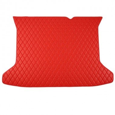 Shop Red Luxury Leather Diamond Trunk Base Mats UK