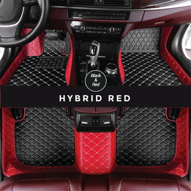 Shop Black and Red Hybrid Mode Premium Diamond Car Floor Mats UK Shop Black and Red Hybrid Mode Premium Diamond Car Floor Mats UK