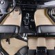 Shop Beige Luxury Leather Stripe Car Mats UK Shop Beige Luxury Leather Stripe Car Mats UK