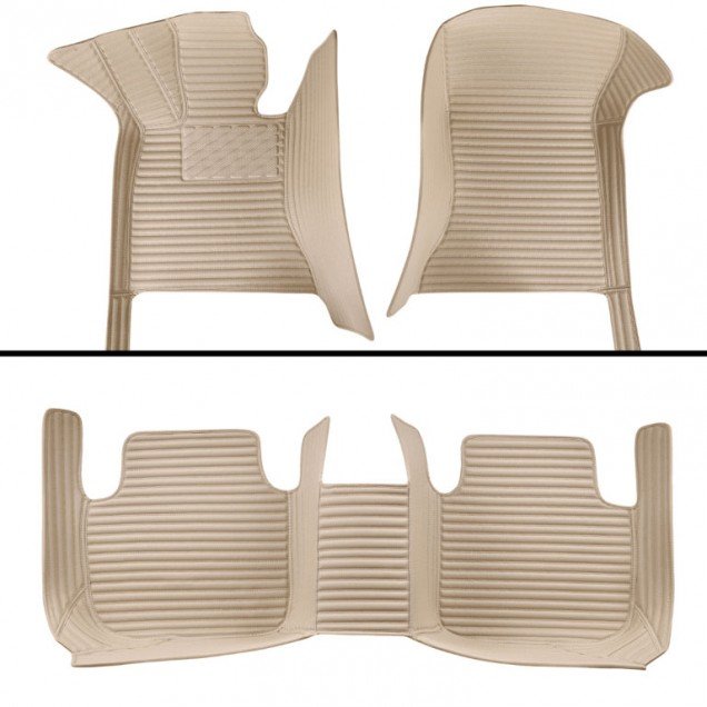 Shop Beige Luxury Leather Stripe Car Mats UK Shop Beige Luxury Leather Stripe Car Mats UK