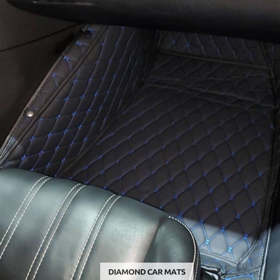 Black and white mats look great in my car. Was worried they will be hard to clean, but it's very easy. They are stain resistant, quick wipe to clean them