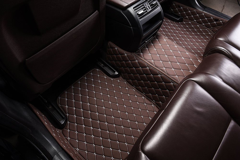 Shop Dark Brown Custom Diamond Car Mats UK