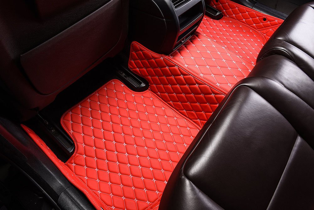Shop Red Custom Diamond Car Mats UK