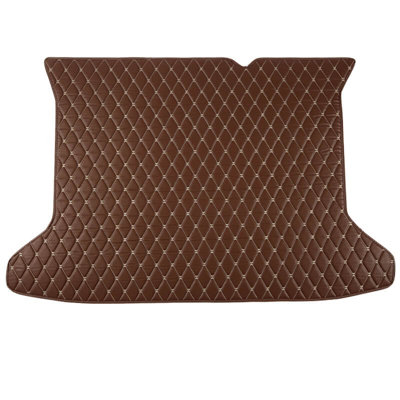 Shop Dark Brown Luxury Leather Diamond Trunk Base Mats UK