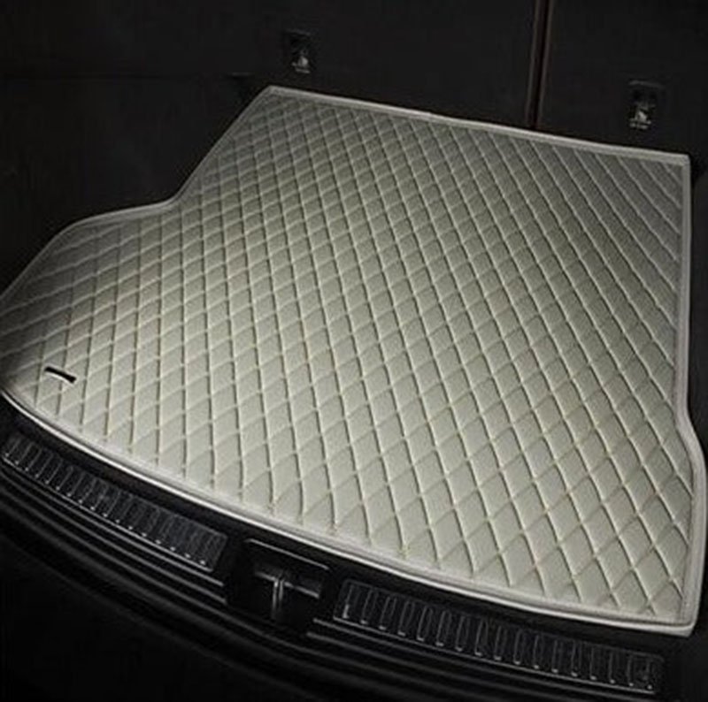 Shop Grey Luxury Leather Diamond Trunk Base Mats UK