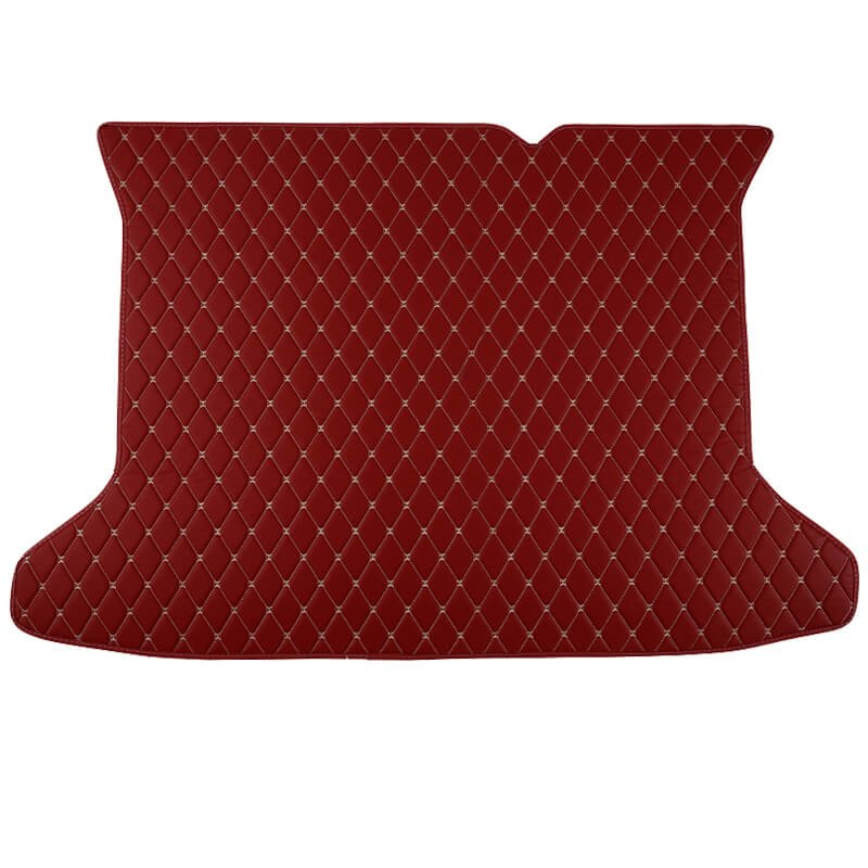 Shop Wine Red Luxury Leather Diamond Trunk Base Mats UK