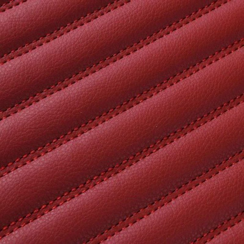 Shop Maroon Luxury Leather Stripe Car Mats UK